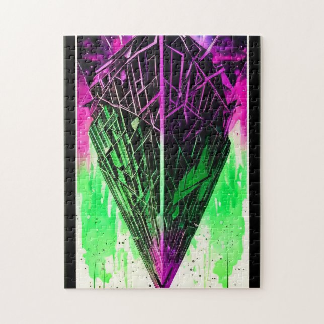 Serene Watercolor Harmony Puzzle – 252 Pieces (Vertical)