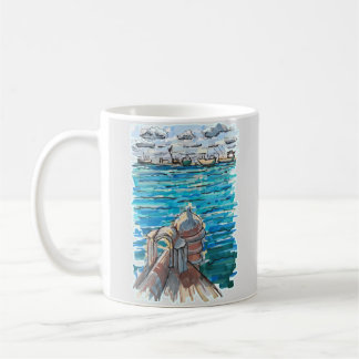 Serene Waterscape in San Juan de Ulua, Veracruz Coffee Mug