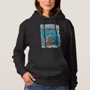 Serene Waterscape in San Juan de Ulua, Veracruz Hoodie