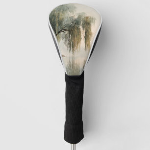 Serene Willow Tree Reflection Nature Art (13) Golf Head Cover