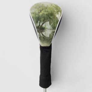 Serene Willow Tree Reflection Nature Art (5) Golf Head Cover
