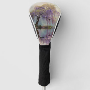 Serene Willow Tree Reflection Nature Art (6) Golf Head Cover