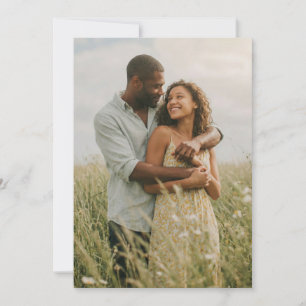Serene Yellow Floral Photo Invitation