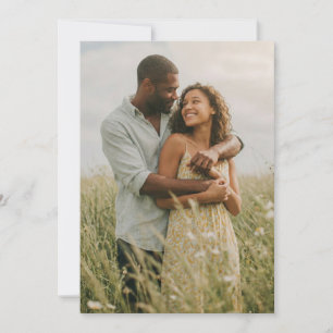 Serene Yellow Floral Photo Invitation