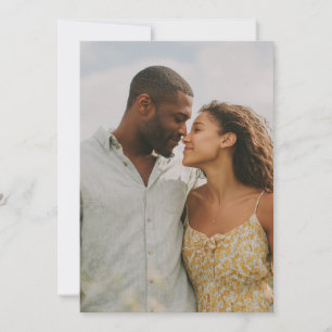 Serene Yellow Floral Photo Invitation