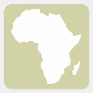 Serengeti Audacious Africa Square Sticker