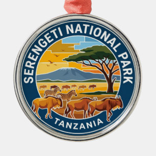 Serengeti National Park Tanzania Metal Tree Decoration
