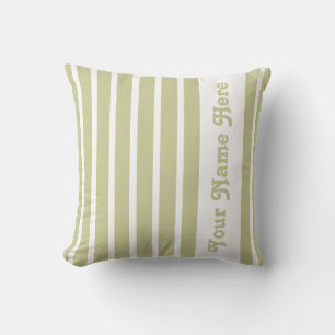 Serengeti Safari Stripe Pillow with name