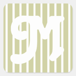 Serengeti Safari Stripe Square Sticker