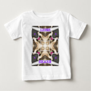 Serengeti Splendour: Vibrant Animal Hide Artistry Baby T-Shirt