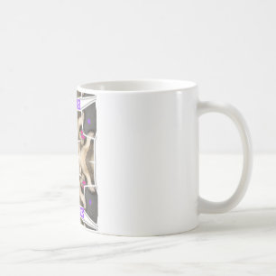 Serengeti Splendour: Vibrant Animal Hide Artistry Coffee Mug