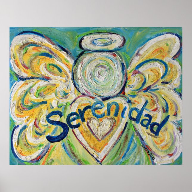 Serenidad Angel Art Poster Prints (Front)