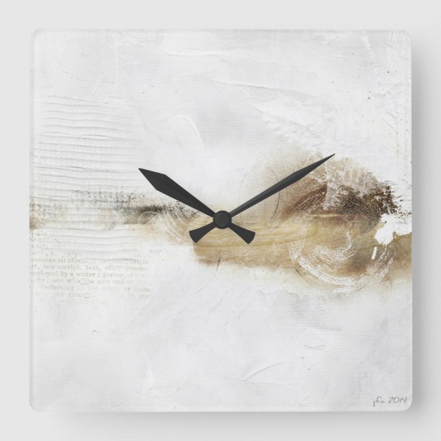 serenity 4 square wall clock (Front)