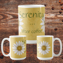 Serenity After Coffee Yellow Daisy 