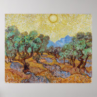Serenity Among Olive Trees by Vincent van Gogh