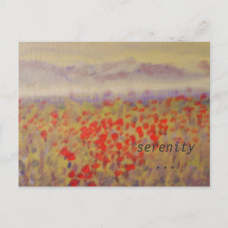 "serenity" - an art print postcard. postcard