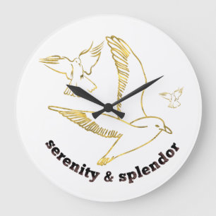 serenity and splendour large clock