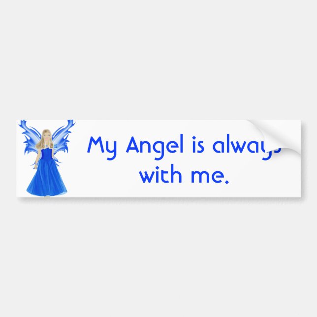 Serenity Angel Bumper Sticker (Front)