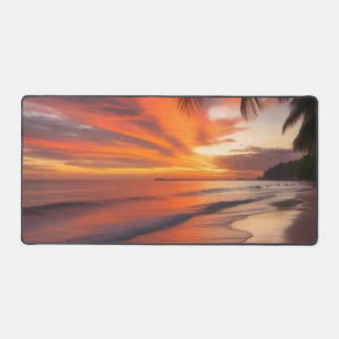 “Serenity at Golden Shore” Desk Mat