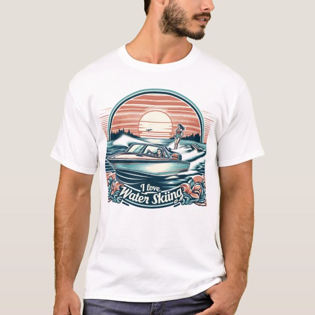 Serenity at Sea: Womans Stand T-Shirt (Front)