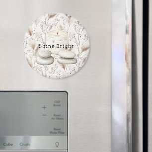 Serenity Beach Candle Rocks Magnet