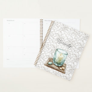 Serenity Beach Candle Stones Planner