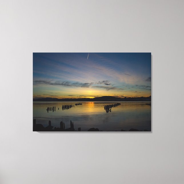 Serenity Below Landscape Canvas Print (Front)