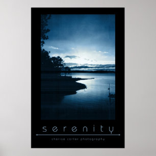 Serenity Blue Poster