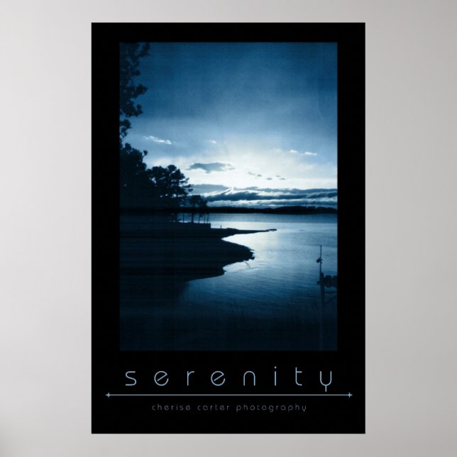 Serenity Blue Poster (Front)