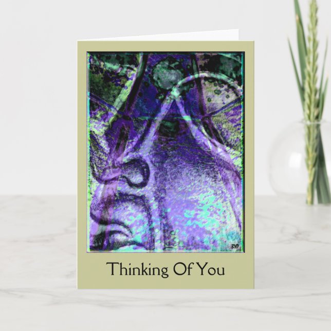 Serenity Blue Thinking Of You Card (Front)