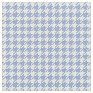 Serenity Blue & White Houndstooth Fabric