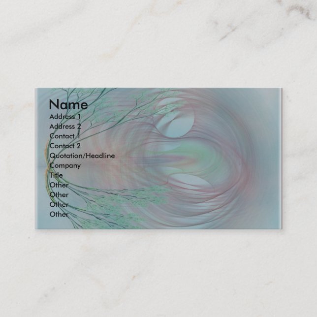 Serenity Business Card (Front)