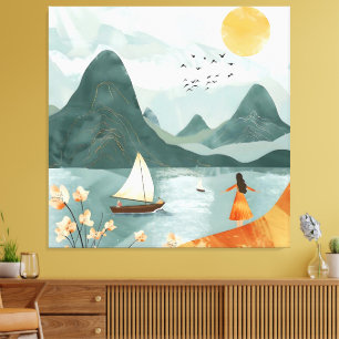 Serenity by the Sea Canvas Print