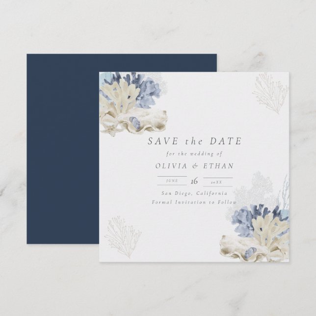 Serenity by the Sea Save The Date (Front/Back)