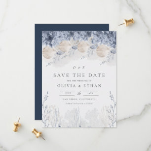 Serenity by the Sea Wedding Save the Date