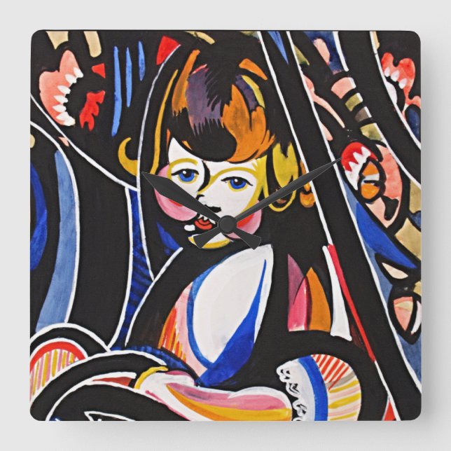 Serenity Child in Rocker Wall Clock (Front)