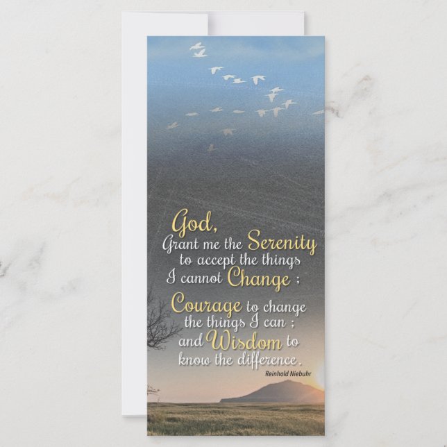 Serenity, Courage and Wisdom (Front)