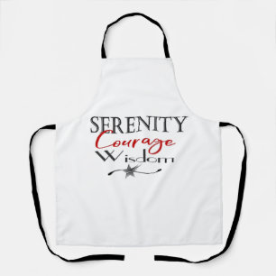Serenity Courage Wisdom Apron
