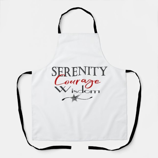 Serenity Courage Wisdom Apron (Front)