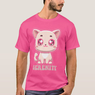 Serenity Cute Kitty Cat Design for Girls Name Sere T-Shirt