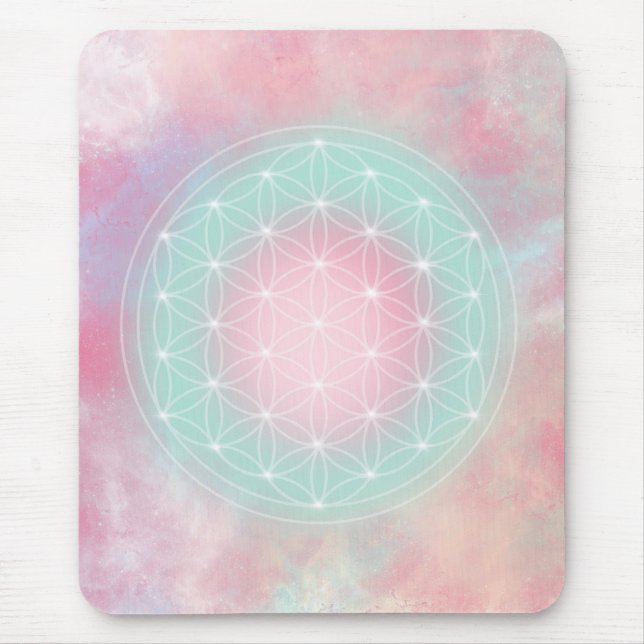 serenity flower of life mouse pad (Front)