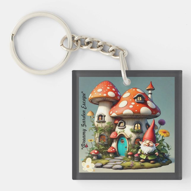 "Serenity Garden Escape" Key Ring (Front)