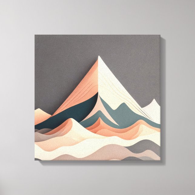 Serenity in Asymmetry Canvas Print (Front)