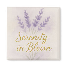 Serenity in Bloom — Magnet 