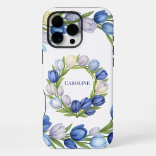 Serenity in Bloom Pastel Tulip Floral Home Decor iPhone 16 Pro Max Case