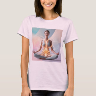 Serenity in Meditation - Spiritual Energy Flow T-Shirt