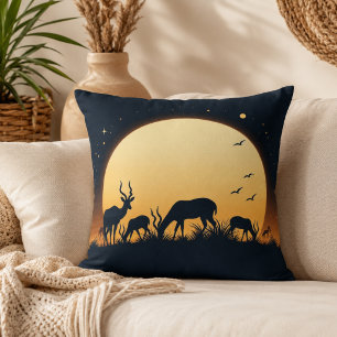 Serenity in Motion Antelope-Inspired Cushion