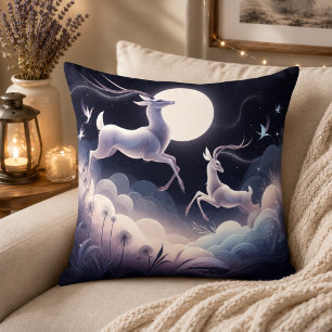 Serenity in Motion Antelope-Inspired Cushion