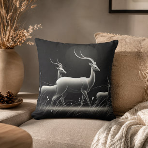 Serenity in Motion Antelope-Inspired Cushion