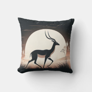 Serenity in Motion Antelope-Inspired Cushion